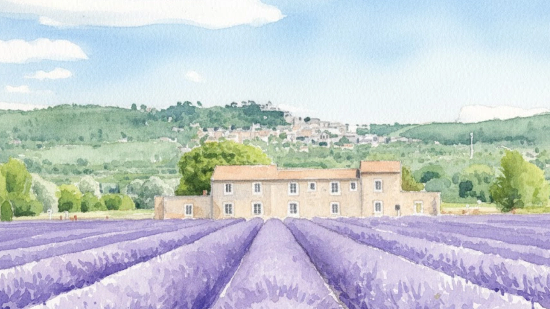 Skyline buildings sketch - French Perfumery